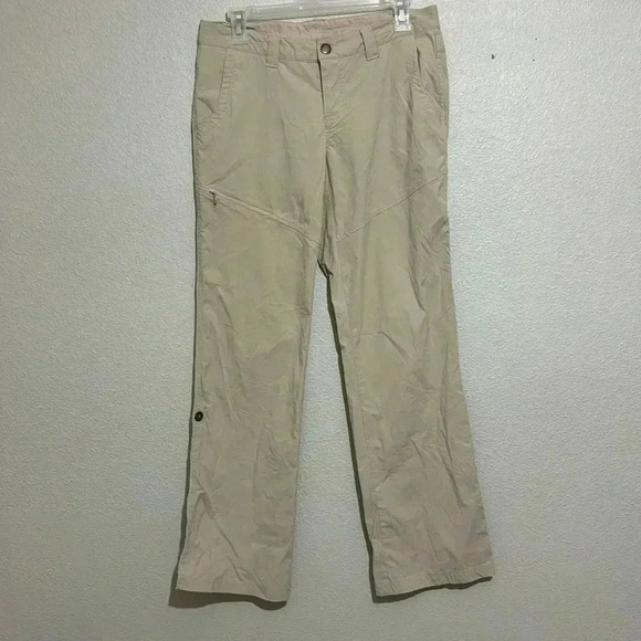 Eddie Bauer Roll-Up Khaki Hiking Mis-Rise Pants - Picture 1 of 6